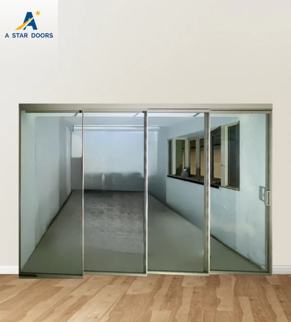 4-Panel Synchronized Soft-Closing Sliding Glass Door