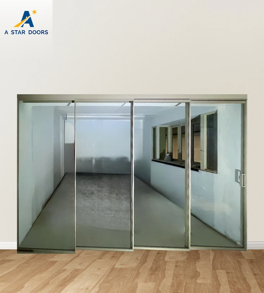 4-Panel Synchronized Soft-Closing Sliding Glass Door