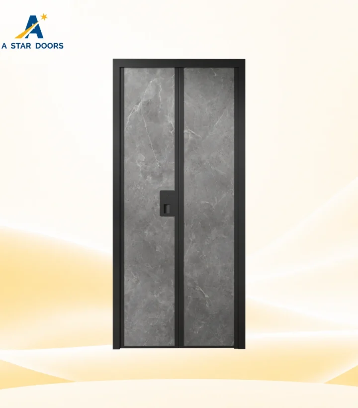 Alulux Aluminium Bifold Toilet Door - AF806
