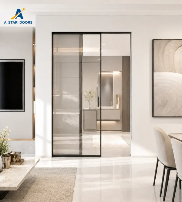 Aluminium Ghost Track Sliding Glass Door