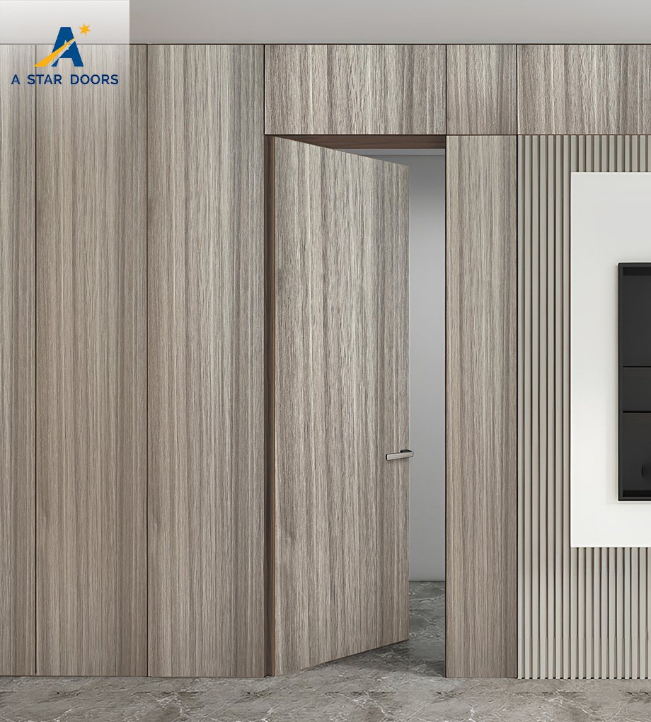 Aluminium Wood Bedroom Door GJF10203-03T
