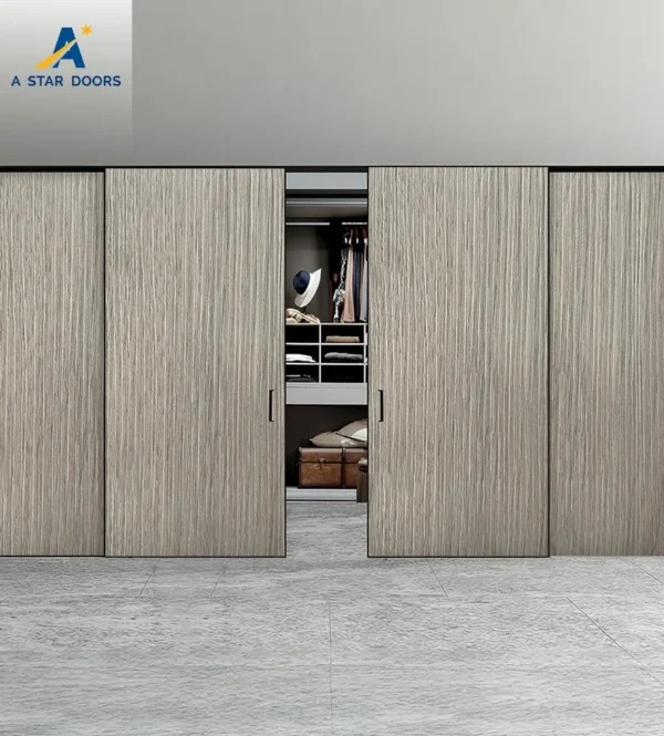 Aluminium wooden sliding door