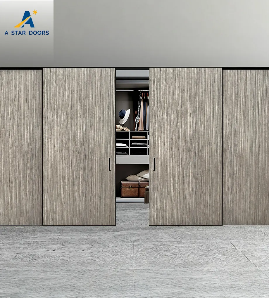 Aluminium wooden sliding door