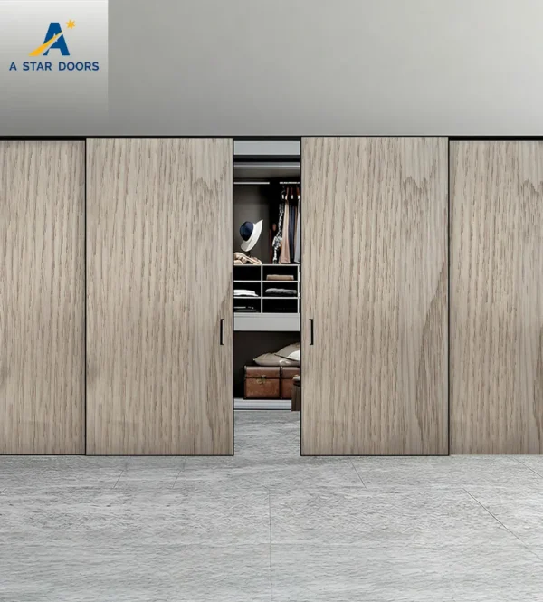 Aluminium wooden sliding door