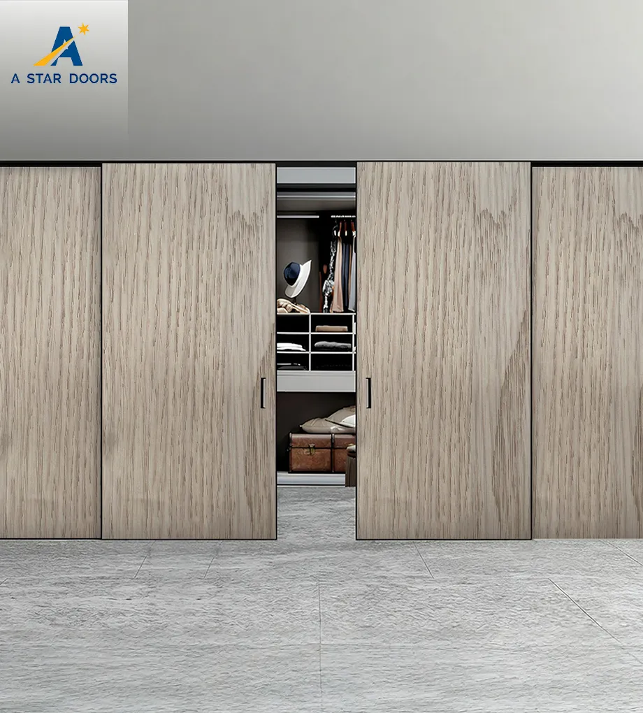 Aluminium wooden sliding door