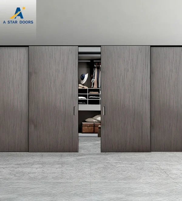 Aluminium wooden sliding door