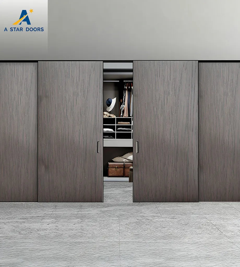 Aluminium wooden sliding door