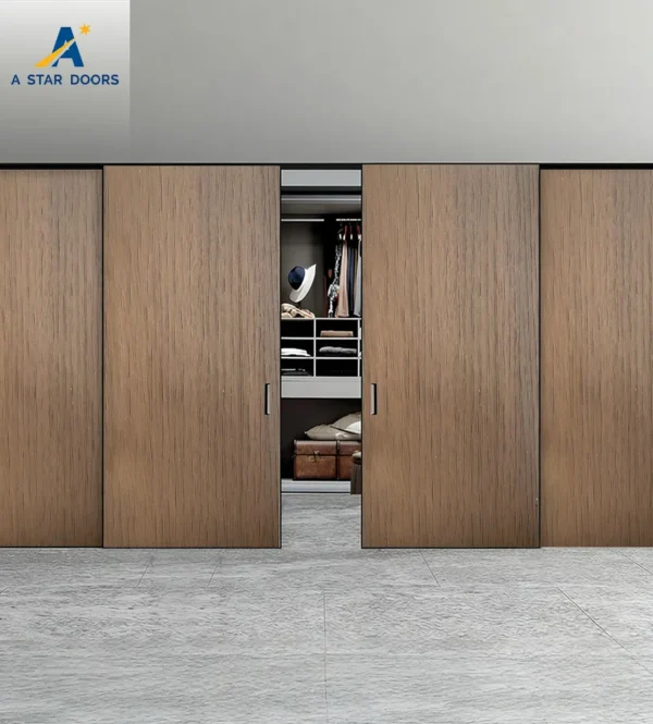 Aluminium wooden sliding door