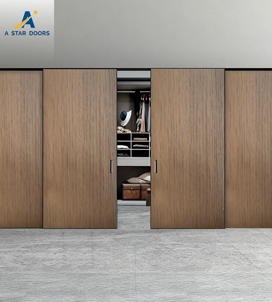 Aluminium wooden sliding door
