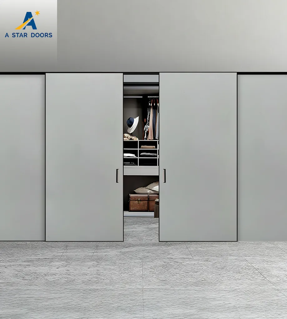 Aluminium wooden sliding door