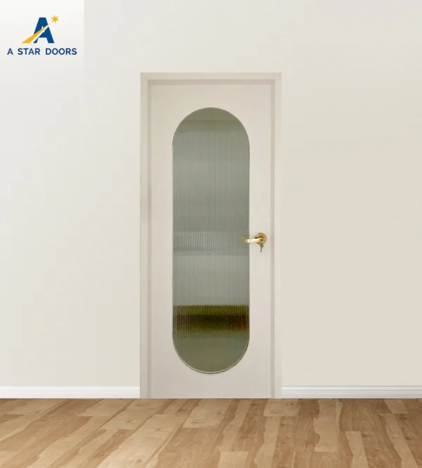 Fluted Kitchen Glass Door