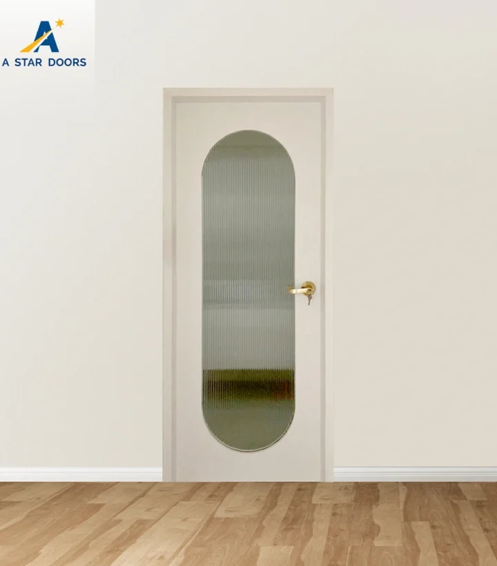 Fluted Kitchen Glass Door