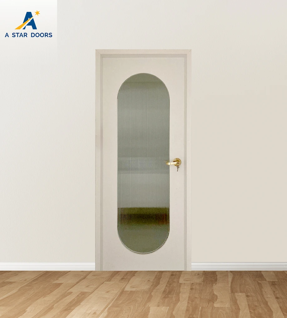 Fluted Kitchen Glass Door