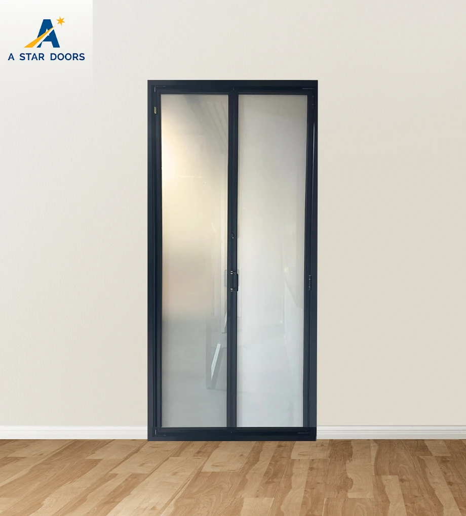 Slim Frame Aluminium Bi-Fold Kitchen Door with Tempered Glass