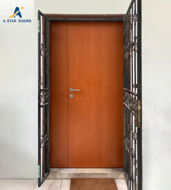 Solid Wood Main Door -01