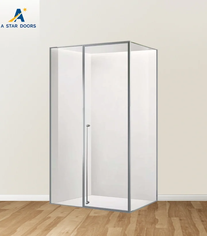 Three-Panel Diamond Swing Shower Screen