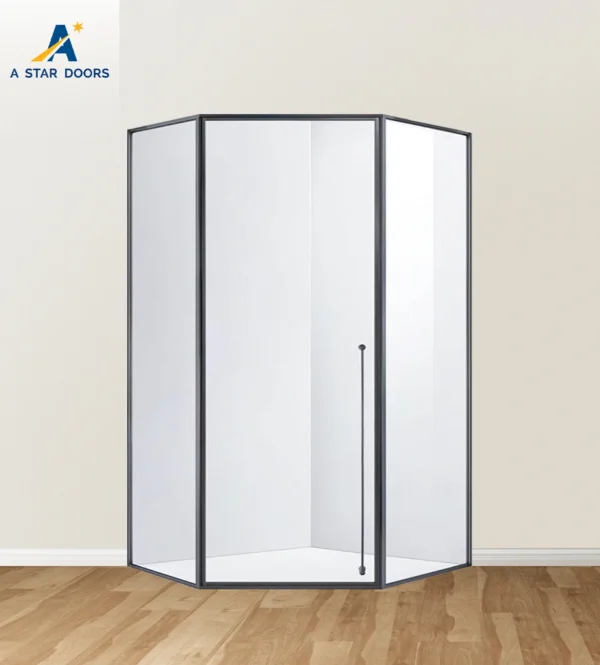 4SWING SHOWER DOOR -DIAMOND SHAPED