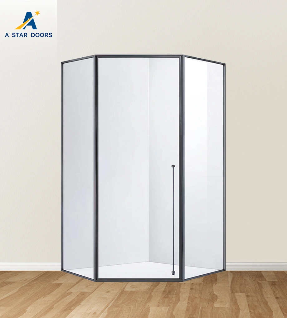 4SWING SHOWER DOOR -DIAMOND SHAPED