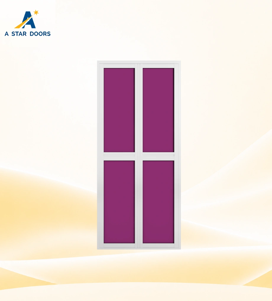 Aluminium Bifold Toilet Door BF-107