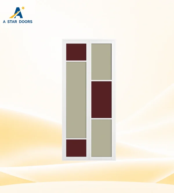 Aluminium Bifold Toilet Door BF-113