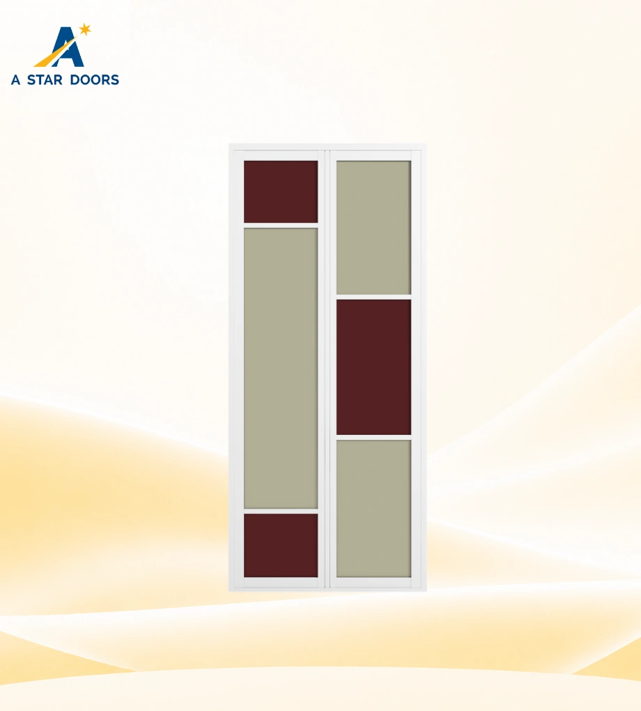 Aluminium Bifold Toilet Door BF-113