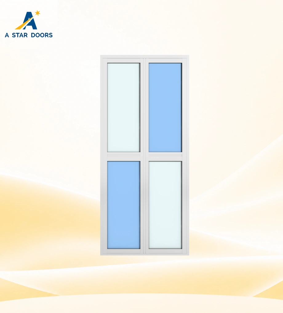 Aluminium Bifold Toilet Door BF-122