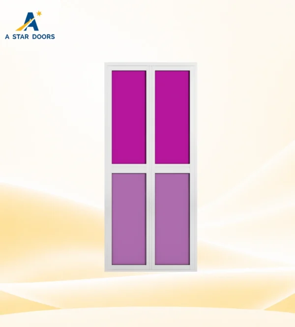 Aluminium Bifold Toilet Door BF-128