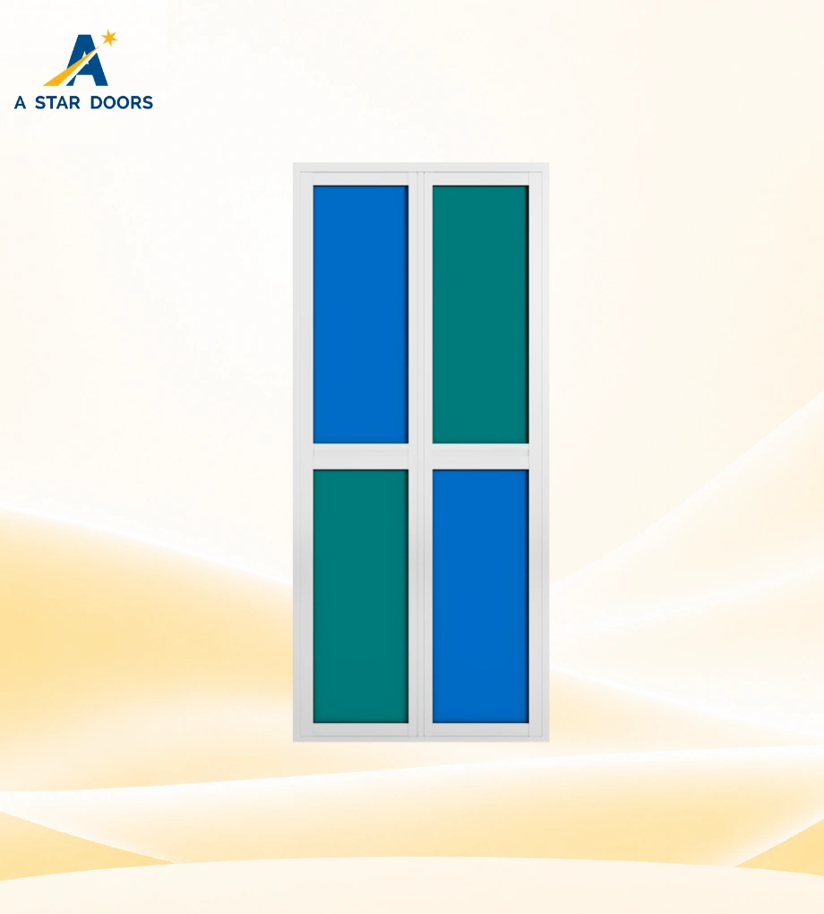 Aluminium Bifold Toilet Door BF-129