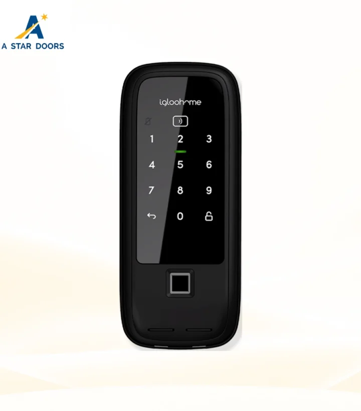 RM2F Fingerprint Smart Rim Lock for Metal Gate