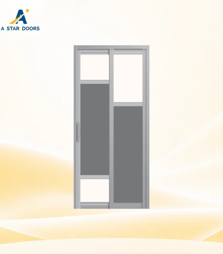 Aluminium Slide & Swing Toilet Door - 10