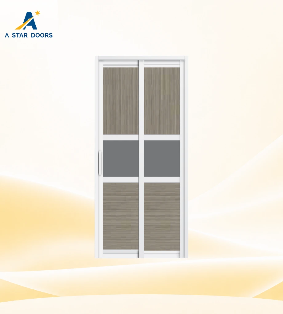 Durable Slide & Swing Toilet Door