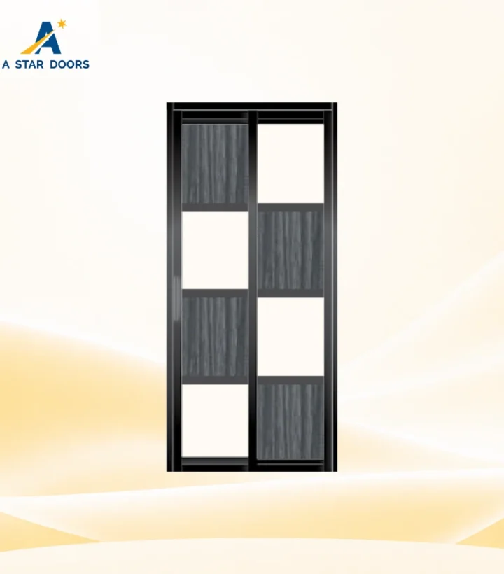 Aluminium Slide & Swing Toilet Door - 25