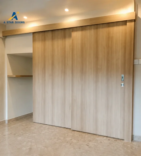 Top Hung Sliding Door with Pelmet