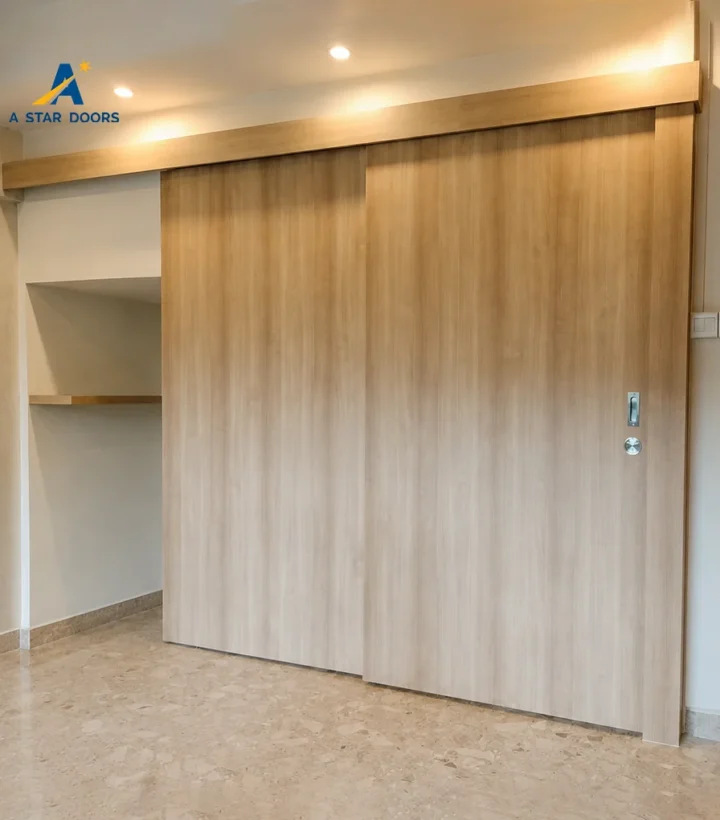 Top Hung Sliding Door with Pelmet