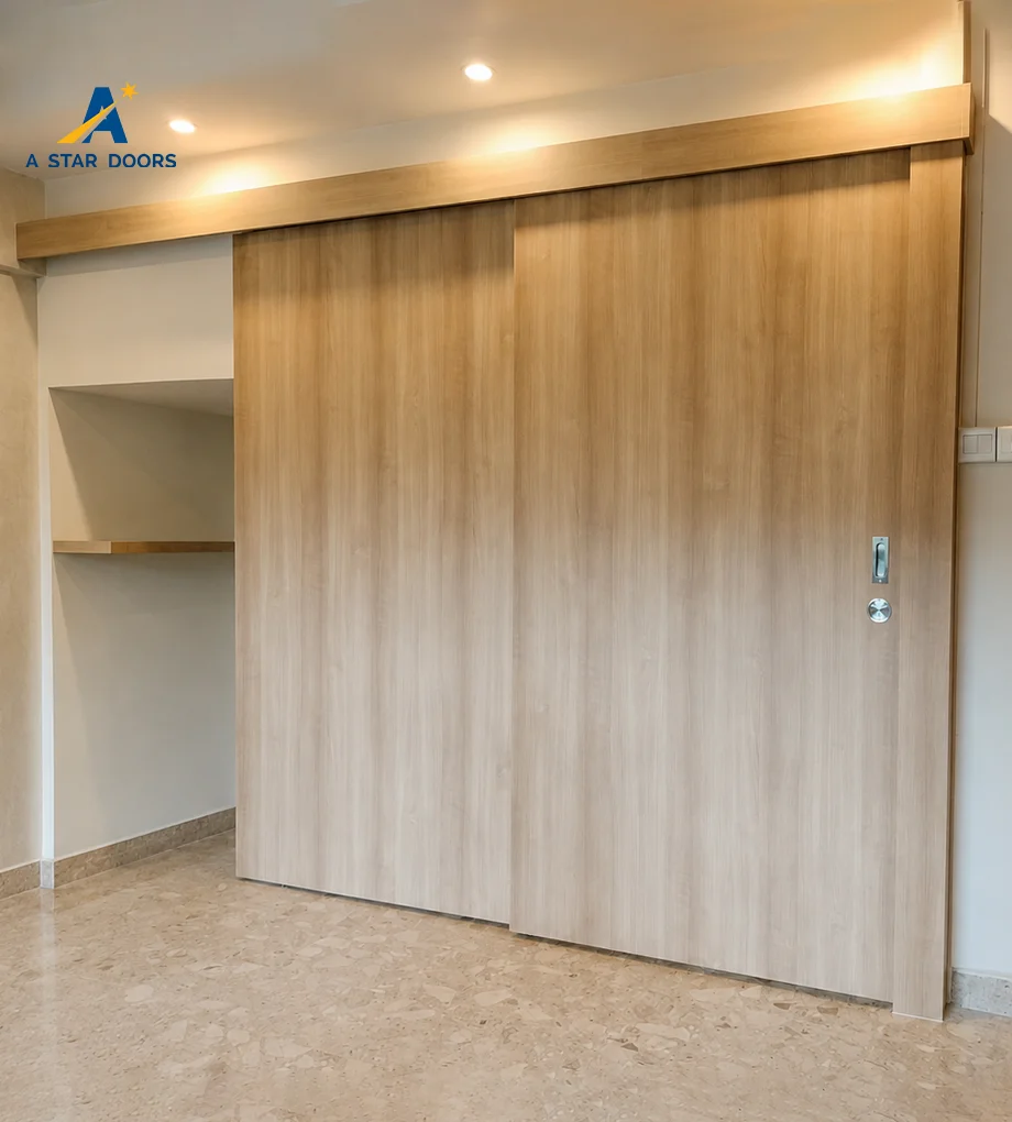 Top Hung Sliding Door with Pelmet