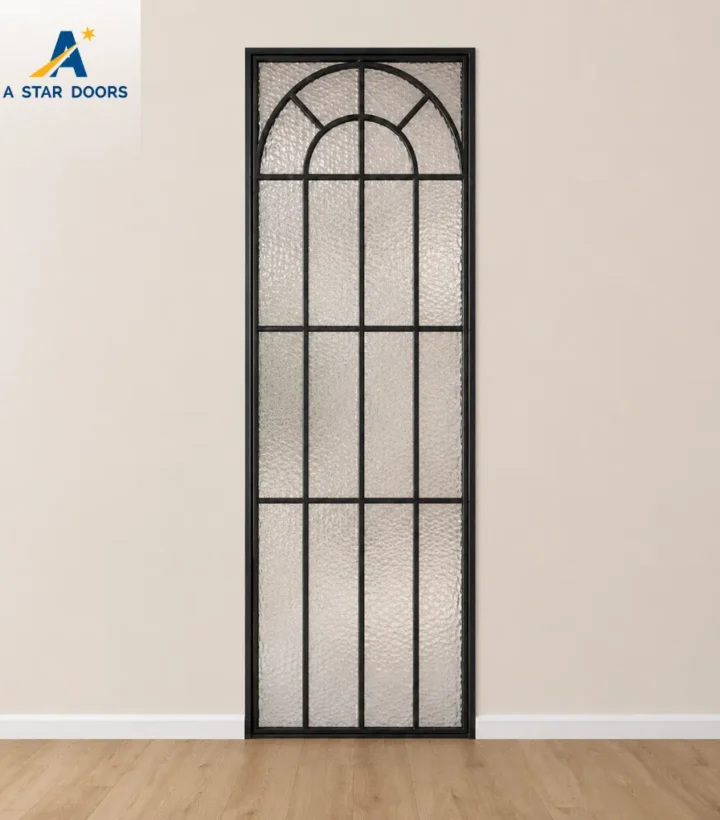 Slim Frame Aluminium Glass Swing Door -01