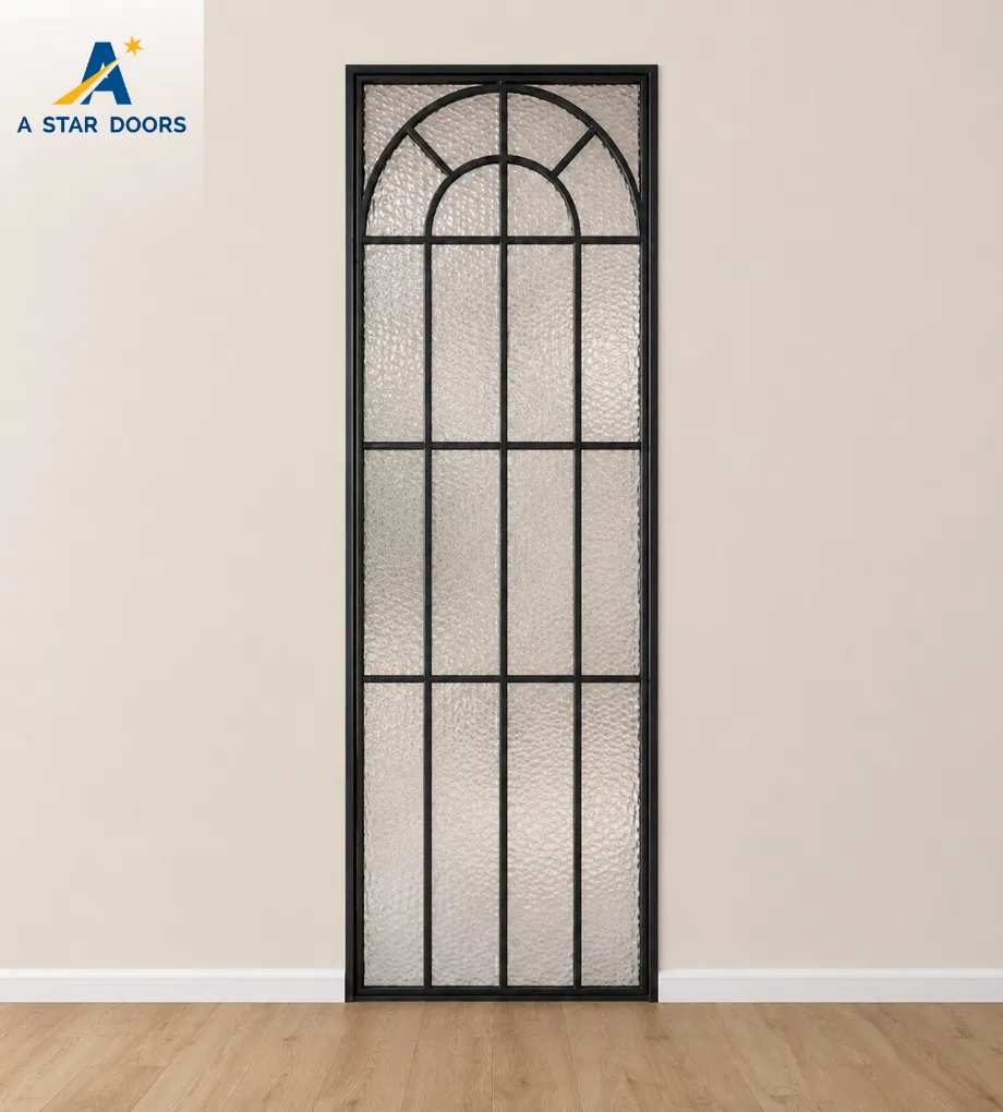 Slim Frame Aluminium Glass Swing Door -01