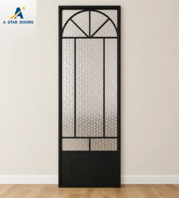 Slim Frame Aluminium Glass Swing Door -03