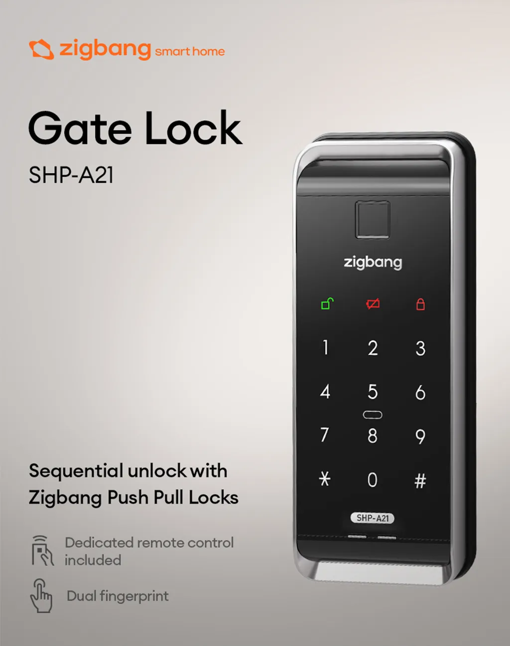 Zigbang SHP-A21 Digital Gate -1