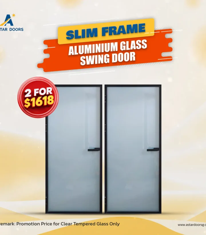 Slim Frame Aluminium Glass Door Bundle Promotions