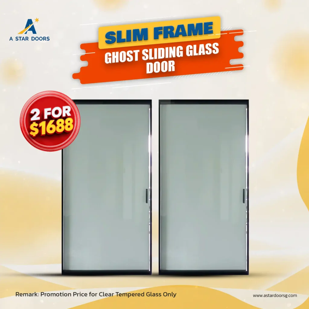 slim frame ghost sliding glass door promo
